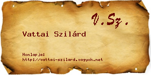 Vattai Szilárd névjegykártya