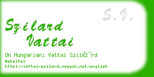 szilard vattai business card